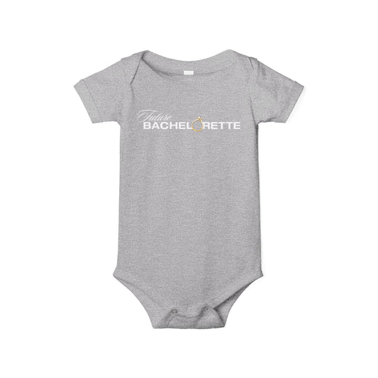 Bachelor nation baby bodysuit: future bachelorette - athletic heather