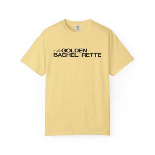 The golden bachelorette logo comfort colors t-shirt - butter