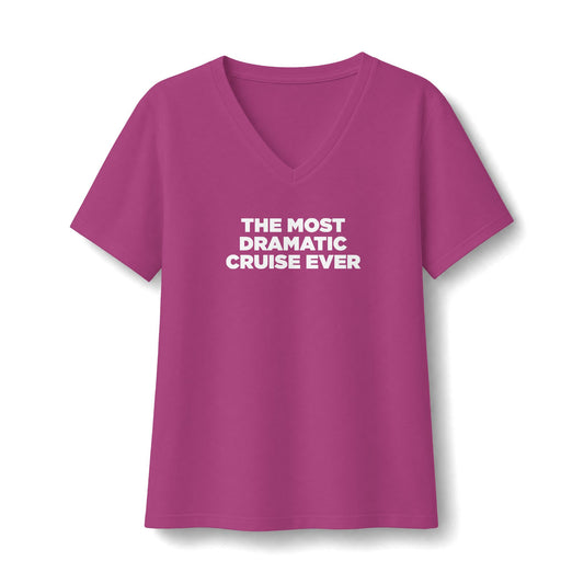 Women's Relaxed Jersey Short Sleeve V-Neck Tee