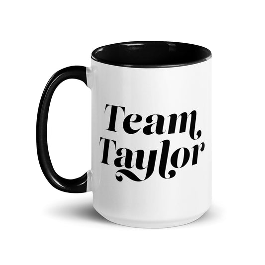 The bachelorette mug team taylor - black