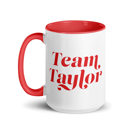 The bachelorette mug team taylor - red